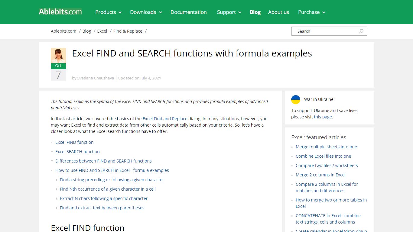 Excel FIND and SEARCH functions with formula examples - Ablebits